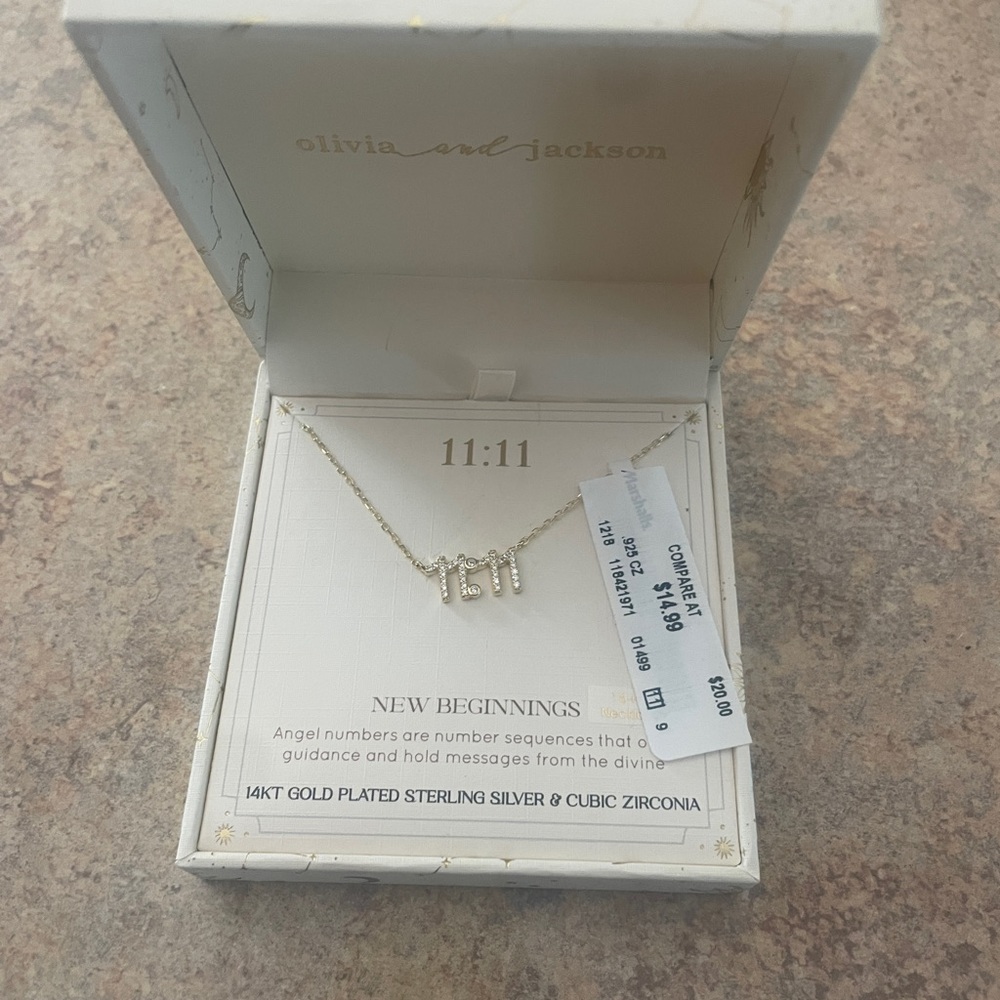 Gold Necklace with Cubic Zirconia
